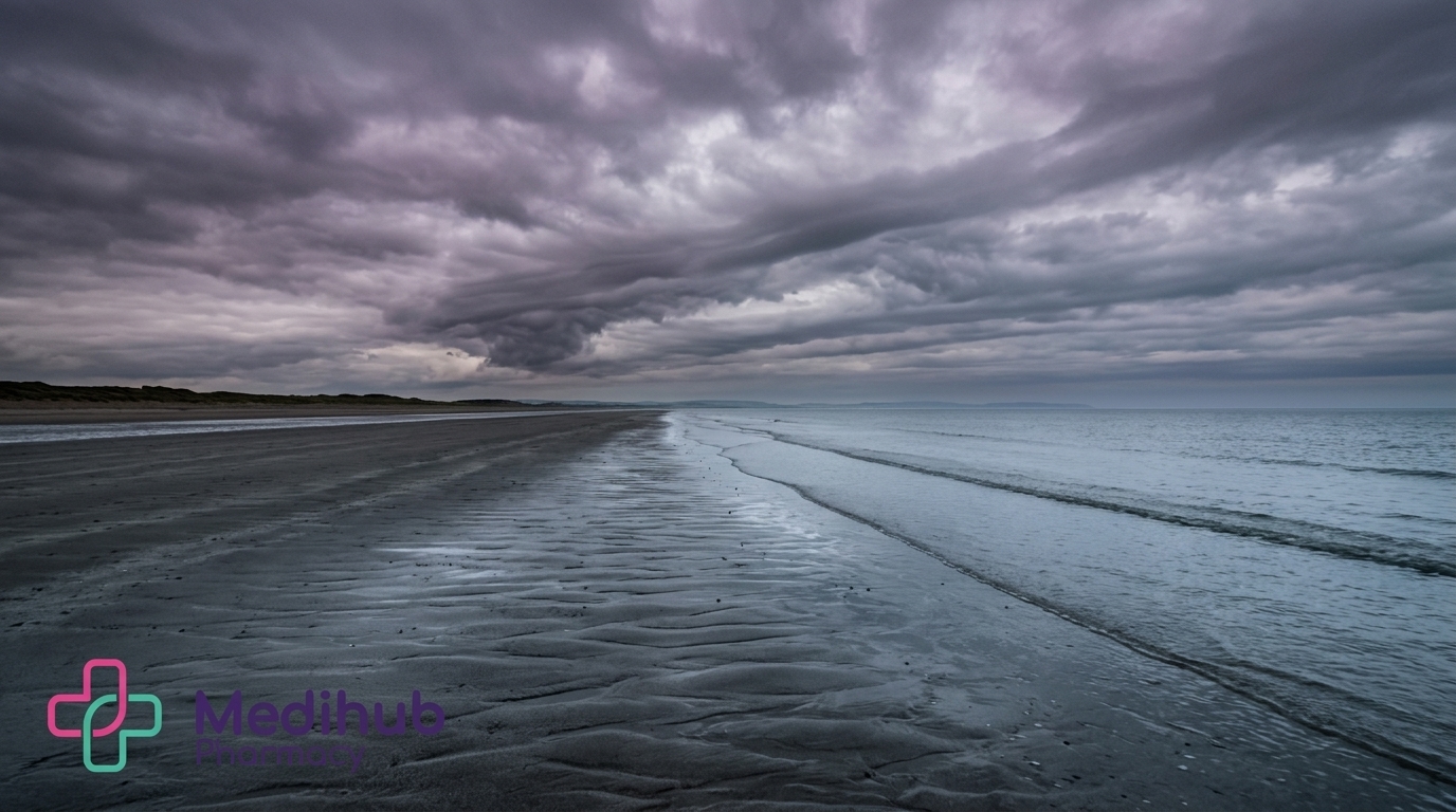Aberavon Beach at Port Talbot, representing the local area served by Medihub Pharmacy Pontarddulais for face-to-face Mounjaro weight loss treatment near Port Talbot