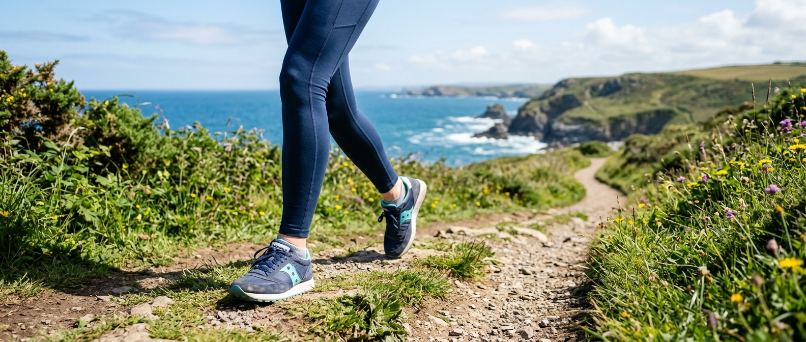 Walking outdoors as part of a weight loss journey with the Wegovy pill at Medihub Pharmacy Swansea